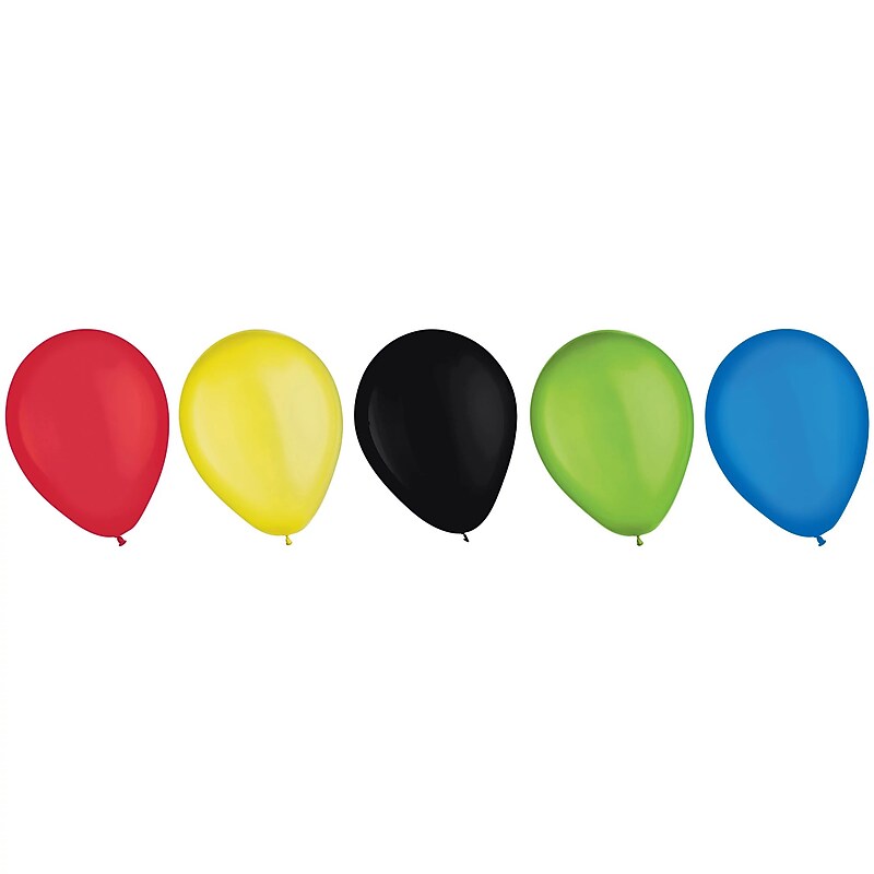 Party City Color Mix Balloons 11" Latex, Primary, 15/Pack (AM112125) image 1