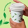 Perk Eco Compostable Plastic Hot Cup Lids, 50 Count Disposable Coffee Cup Lids for 10–16 Oz Paper Hot Cups, White~#|#~09F5B655-D9BE-4A09-972C1A0FBB4AE504_sc7