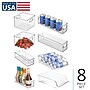 iDESIGN Small Stackable Plastic Storage Bin, Clear, 8/Pack (28488C8)~#|#~09F6E797-715E-4D2D-A9D05658746A4A39_sc7
