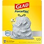 Glad ForceFlex OdorShield 13 Gallon Kitchen Trash Bag, 23.75" x 25.4", Low Density, 0.72 mil, Gray, 120 Bags/Box (79158)~#|#~09FEBDC3-E07A-4DE4-A2C59BC669C4F302_sc7