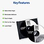 Avery Printable CD Labels, Removable, Laser/Inkjet, Matte White, 50 CD Labels & 100 Spine Labels/Pack (5931)~#|#~0A007728-E2EE-4767-985B75A95414CB61_sc7
