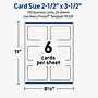 Avery Rectangle Rounded Corners Business Cards, Matte White, 100/Pack (19479399797)~#|#~0A014128-F090-4F1D-917E8EC6B8179D35_sc7