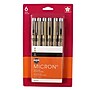 Sakura Pigma Micron Pens, Black, 6/Pack (SAK50131)~#|#~0A06DEFD-D569-47D8-A920334E8545420E_sc7