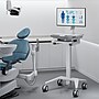Mount-It! MedHub Mobile Medical Cart Workstation with Monitor Mount and Locking Caster Wheels, White/Grey (MI-16015)~#|#~0A0977D8-3B37-4A01-88EFA09DB95FF97C_sc7