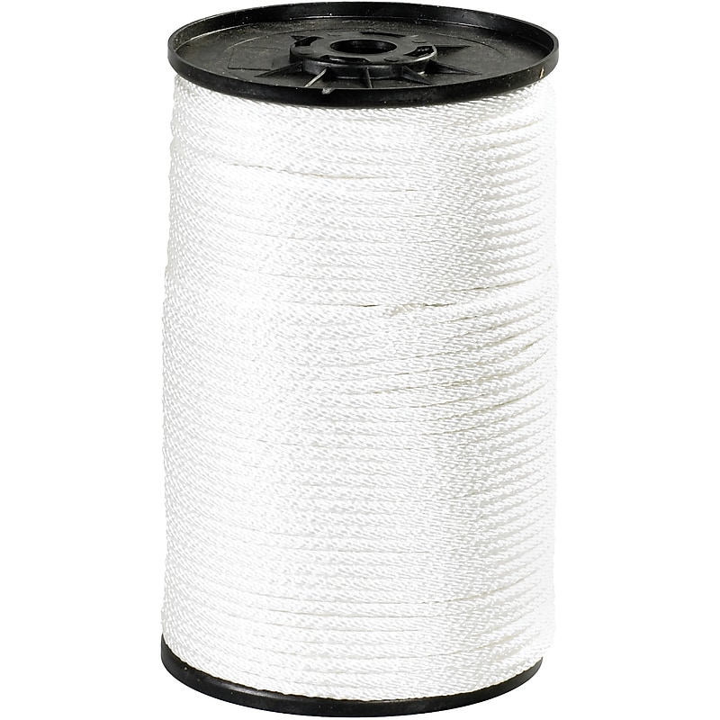 Partners Brand Nylon Rope, .125" x 500 ft., White (TWR116) image 1
