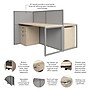 Bush Business Furniture Easy Office 45"H x 60"W 2 Person Back to Back Cubicle Panel Workstation, Natural Elm (EOD460SNE-03K)~#|#~0A145D03-BC40-422E-845736978F506A93_sc7