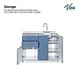 Viva Comfort 36.75'' H x 42" L Medical Cabinet with Right Sink, 2-Doors, 3-Drawers, Blueberry (902BASE42RSBL)~#|#~0A1735A2-3EC5-46BC-9B87DF5B5FF4B957_sc7