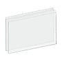 Azar Sign Holder, 17" x 11.75", Horizontal, Wall Mounted, Clear, Acrylic, 2/Pack (162709-2PK)~#|#~0A19D904-7C57-4051-B38F0543F49DA7E3_sc7