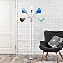 Simple Designs Medusa 67" Silver Floor Lamp with Cone Shades, Blue/White/Gray (LF2006-SBG)~#|#~0A1D8414-4D40-4130-8A767CC3A717506E_sc7