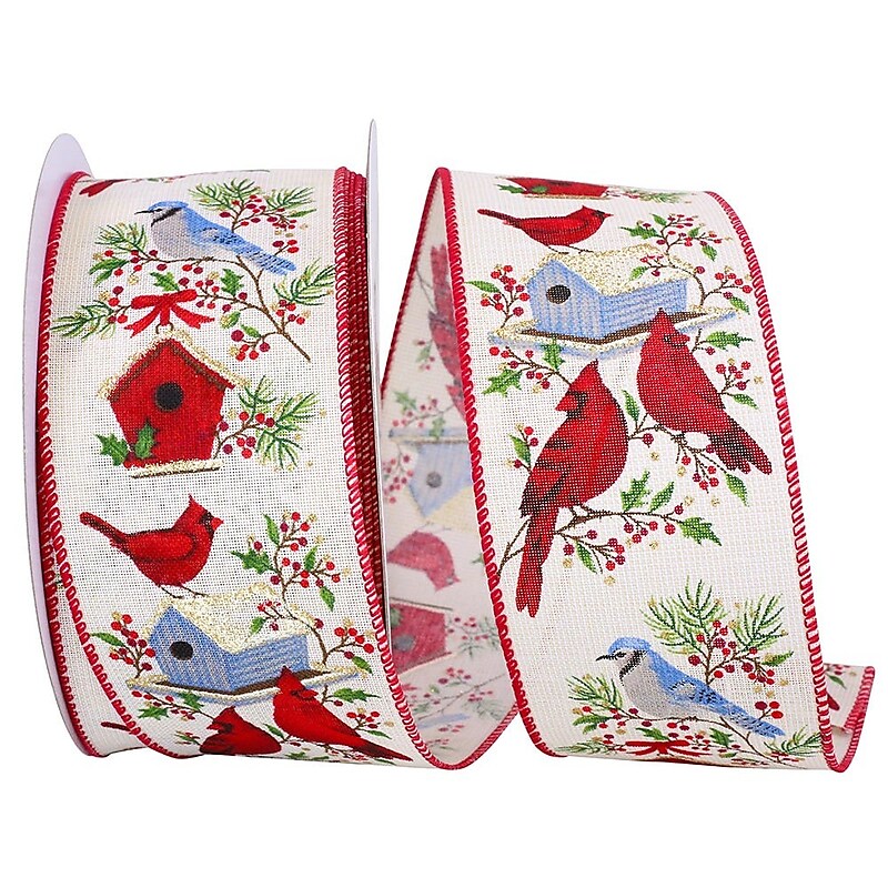 JAM Paper Ribbon, Cream Cardinals (52640348560) image 1