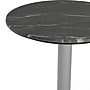 Flash Furniture TopGuard 24" Round Wood Dining Table with Round Base, Black Faux Marble/Silver Base (STRD24BMATR18S)~#|#~0A1FD6C5-F586-4213-971F156DAE99EB23_sc7