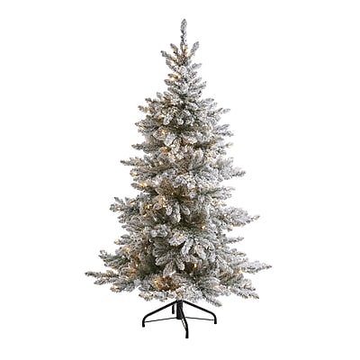 Nearly Natural 6' Flocked West Virginia Spruce Artificial Christmas Tree - Thumbnail 4