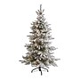 Nearly Natural 6-ft Flocked West Virginia Spruce Artificial Christmas Tree with 300 Clear Lights (T1901)~#|#~0A206ADF-704C-4147-87C564857B2B40CD_sc7