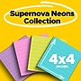 Post-it Super Sticky Notes, 4" x 4", Supernova Neons Collection, Lined, 90 Sheet/Pad, 4 Pads/Pack (675-4SSMIA)~#|#~0A21C8EC-D62B-4FC5-A5473A0166762E86_sc7