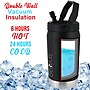 Brentwood Geojug Stainless Steel Double Walled Sports Water Jug, 40 oz., Black (G-1200BK)~#|#~0A235839-8A1B-4C06-9813E64FD6200E81_sc7