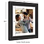 Amanti Art Ridge 16" x 20" Polystyrene Picture Frame, Black Satin (A42677345638)~#|#~0A243D6C-A510-4F5B-9CDCA5D33BA11057_sc7