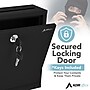 AdirOffice Steel Multipurpose Drop Box Interoffice Mailbox, Large, Black (631-03-BLK-PKG)~#|#~0A2B4EA0-4417-497B-B8EDC89FB42901AA_sc7