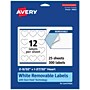 Avery Laser/Inkjet Decorative Edge Multipurpose Labels, 2-9/32" x 1-27/32", White, 300 Labels/Pack (94603)~#|#~0A364A16-A517-4943-970F8C521B8FA783_sc7