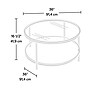 Sauder International Lux Coffee Table, Satin Gold (417830)~#|#~0A38BA3F-5680-46B9-8EE4CC7372636458_sc7