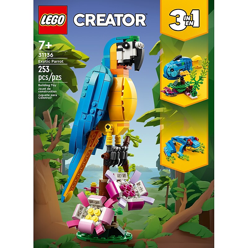 LEGO Creator Exotic Parrot, 253 Building Pieces (31136) image 1