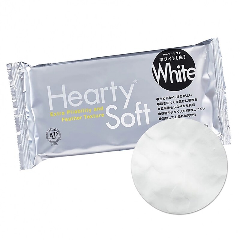 Activa Hearty Soft Extra Pliable/Feather Texture Modeling Clay, White, 200g (API1310) image 1