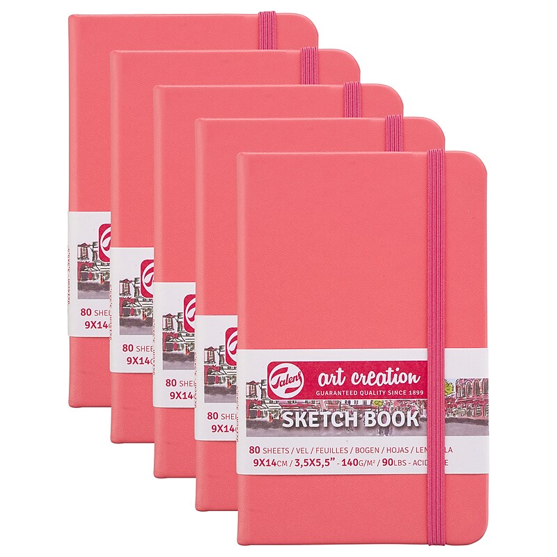 Talens Art Creation 3.5" x 5.5" Sketch Book, 80 Sheets/Book, 5/Bundle (TLN9314311M-5) image 1