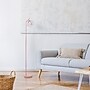 Simple Designs Sleek Essentials 54.5" Metal Floor Lamp with Wire Cage Shade, Pink (LF1050-PNK)~#|#~0A4ECA66-B598-4E15-9E192C427A73FD08_sc7