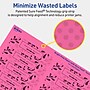 Avery Laser/Inkjet Rectangle Multipurpose Labels, 0.75" x 3.5", Bright Pink, 400/Pack (94217)~#|#~0A53712C-4AA8-422F-8AFAA43002E216C1_sc7