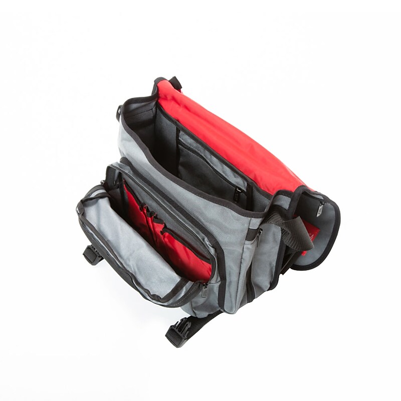 Manhattan Portage Europa Fabric Water Resistant Messenger Bag, TSA Checkpoint Friendly, Gray (1435Z-C GRY) image 1