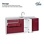 Viva Comfort 36.75'' H x 72" L Medical Cabinet with Left Sink, 6-Doors, 3-Drawers, Claret (902BASE72LSCL)~#|#~0A596501-4C65-4B54-9F4F8931B7AECFC9_sc7