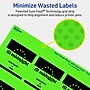 Avery Laser/Inkjet Multipurpose Square Labels, 2.5" x 2.5", Neon Green, 360/Pack (94104)~#|#~0A5C02DF-BFB7-42D4-AC6FC0B585B0A570_sc7