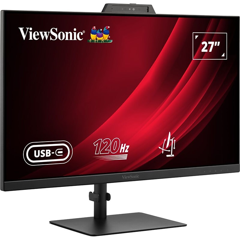 ViewSonic VG2741V 27" FHD IPS 120 Hz Monitor, Built-In Speaker, Height Adjustable, Black (VG2741V) image 1
