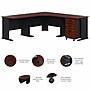 Bush Business Furniture Cubix 84"W Corner Desk with Mobile File Cabinet, Hansen Cherry/Galaxy (SRA041HCSU)~#|#~0A5E4C1D-80C4-4F28-9FEEDE1CB2578B5B_sc7