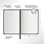 Staples Pro120 Elite™ Hardcover Journal, 5.5" x 8", Narrow Ruled, Black, 195 Pages (ST63365)~#|#~0A62C2D8-61CE-491B-A89496FA374CC55E_sc7