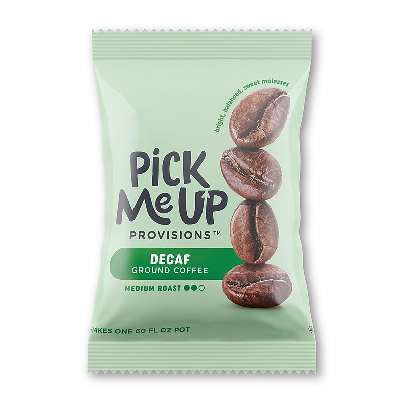 Pick Me Up Provisions™ Decaf Coffee Fraction Pack, Medium Roast, 42/Carton (BHS70366) image 1