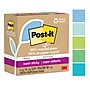 Post-it Oasis Recycled Super Sticky Notes, 3" x 3", Oasis Collection, 70 Sheets/Pad, 5 Pads/Pack (654R-5SST)~#|#~0A739E5B-3847-4B7A-BD830E439F5D6A58_sc7