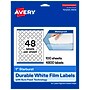 Avery Laser/Inkjet Starburst Waterproof Multipurpose Labels, 1"  Dia, White, 4800/Box (94606)~#|#~0A75673E-2984-4046-939697076989E216_sc7