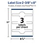 Avery TrueBlock Laser/Inkjet Decorative Edge Multipurpose Labels, 2-3/8" x 8", White, 75/Pack (94117)~#|#~0A7931CE-0B72-4302-9E7F4B0DAE41B21D_sc7