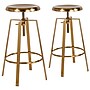 Flash Furniture Toledo Industrial Metal Barstool, Gold, 2-Pieces (2CH18107026SGLD)~#|#~0A7C9140-4560-4DA6-A3740C84D7C69CA5_sc7