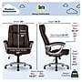 Serta Fairbanks Ergonomic Bonded Leather Executive Big & Tall Chair, 350 lb. Capacity, Chestnut (43675A)~#|#~0A7D2854-228E-491F-833204E86ACFA29C_sc7