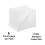 Staples Plastic Document File, 5-Pocket, Letter Size, Clear, 5/Pack (TR11094)~#|#~0A807B89-224E-4C16-B273A56EB2CE2E0F_sc7