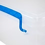 Advantus Super Stacker Snap Lid Storage Box, Clear/Blue (39811)~#|#~0A82F9CF-C246-48FA-8DE49991C1B527D5_sc7
