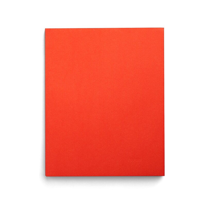 Staples Smooth 2-Pocket Paper Folder, Orange, 25/Box (27535-CC) image 1