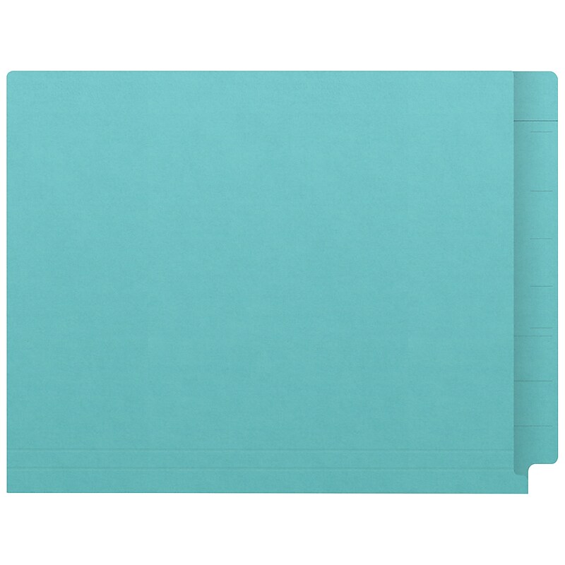 Medical Arts Press Kardex Match Reinforced End Tab File Folder, Straight Cut, Letter Size, Light Blue, 50/Box (S-09483-LBL) image 1