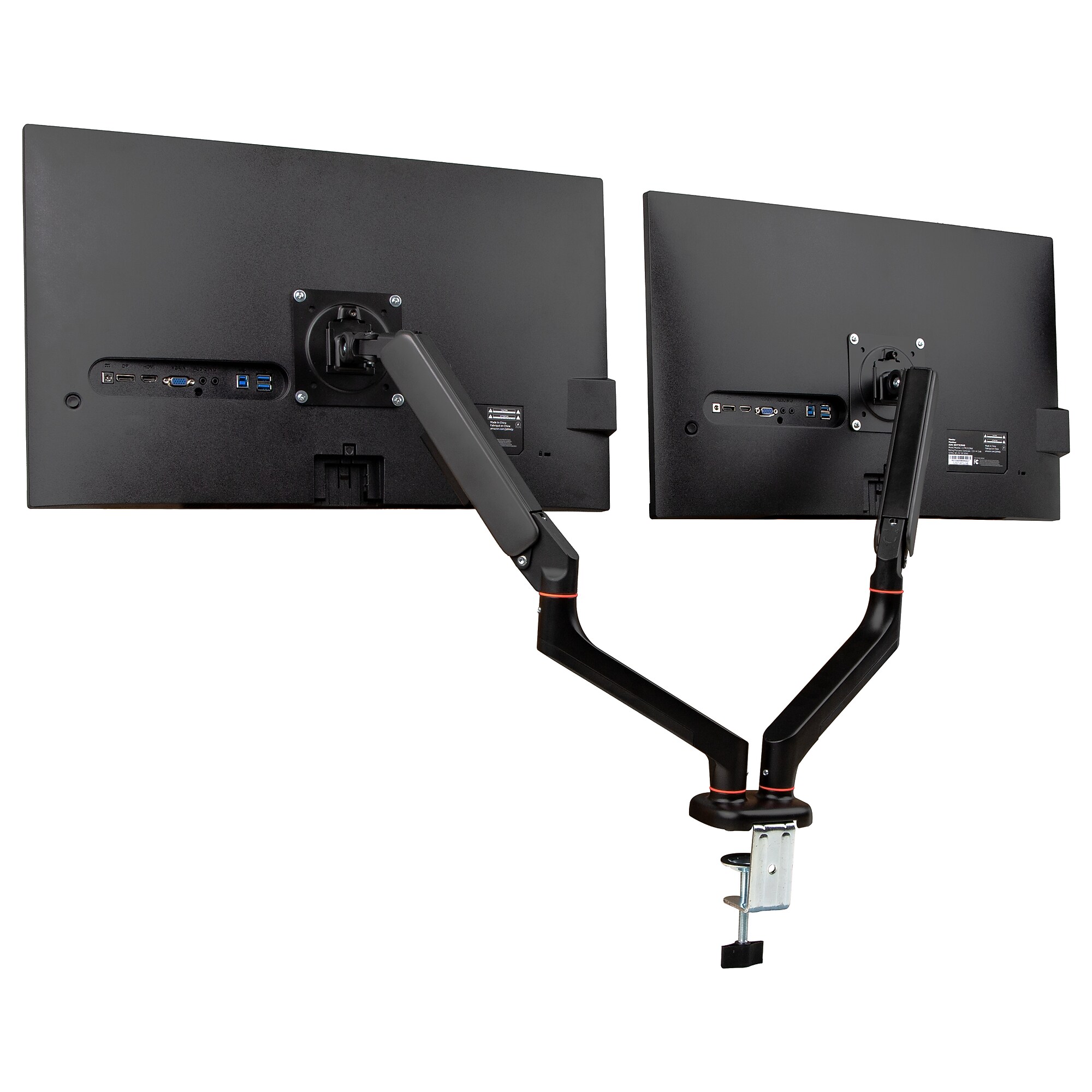 Mind Reader Adjustable Counter-Balance Dual Arm Desk Mount for 13″ – 32″ Monitors, Black (GARMONDB-BLK) Simolary simolary.com 6