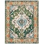 Safavieh Monaco Collection 9' x 12' Rectangle Indoor Area Rug, Machine Made, Forest Green/Light Blue (MNC243F-9)~#|#~0A9F4440-B9AD-4833-A859EB3E27C6FD2B_sc7