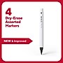 TRU RED™ Pen Dry Erase Markers, Ultra Fine Tip, Assorted, 4/Pack (TR61458/TR57422)~#|#~0A9FE81B-B921-454A-8D5AAFDBD445EE37_sc7