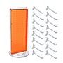 Azar Displays 20”H x 8”W Pegboard Counter Display with 16 4" Hooks, Orange (700508-ORG-4C16)~#|#~0AA6EF91-9675-4F90-BA2B2B6848B6EBBD_sc7