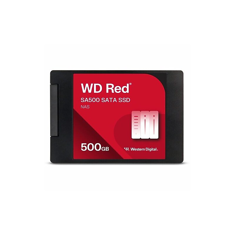 Western Digital Red SA500 500GB 2.5 Inch SATA III Internal Solid State Drive, 3D NAND (WDS500G1R0A-68A4W0) image 1
