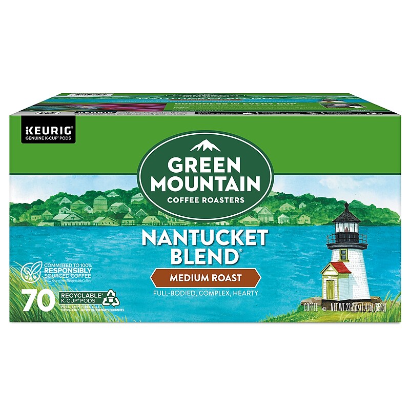 Green Mountain Nantucket Blend Coffee Keurig® K-Cup® Pods, Medium Roast, 70/Box (371084) image 1